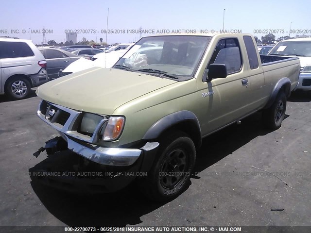 1N6DD26YXWC344941 - 1998 NISSAN FRONTIER KING CAB XE/KING CAB SE GREEN photo 2