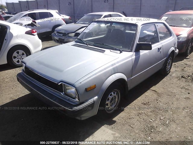 JHMSR3322CS026894 - 1982 HONDA CIVIC CVCC 1500 DX BLUE photo 2