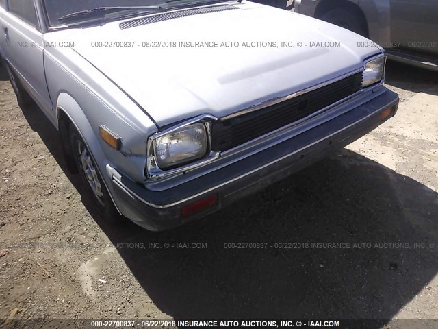 JHMSR3322CS026894 - 1982 HONDA CIVIC CVCC 1500 DX BLUE photo 6