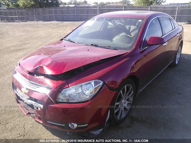 1G1ZE5E03CF270333 - 2012 CHEVROLET MALIBU LTZ 红色 照片 2