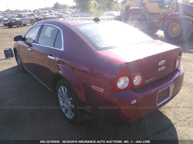 1G1ZE5E03CF270333 - 2012 CHEVROLET MALIBU LTZ 红色 照片 3