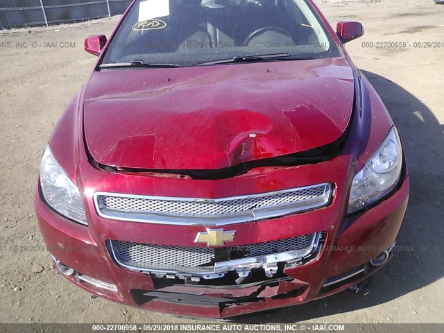 1G1ZE5E03CF270333 - 2012 CHEVROLET MALIBU LTZ 红色 照片 6