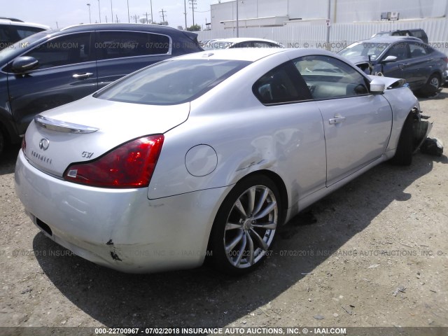 JNKCV64E58M106387 - 2008 INFINITI G37 JOURNEY/SPORT SILVER photo 4