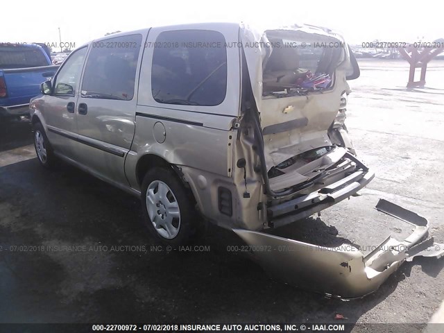 1GNDV23L96D115449 - 2006 CHEVROLET UPLANDER LS GOLD photo 3