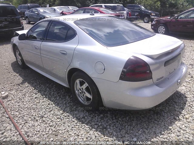 2G2WS522841376332 - 2004 PONTIAC GRAND PRIX GT2 GRAY photo 3