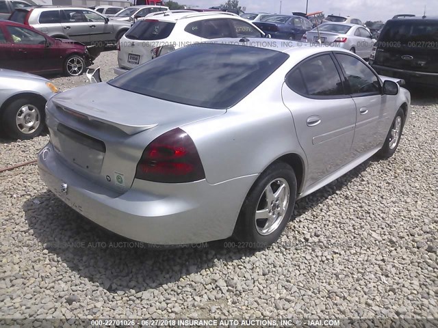 2G2WS522841376332 - 2004 PONTIAC GRAND PRIX GT2 GRAY photo 4