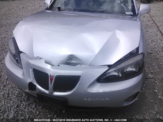 2G2WS522841376332 - 2004 PONTIAC GRAND PRIX GT2 GRAY photo 6