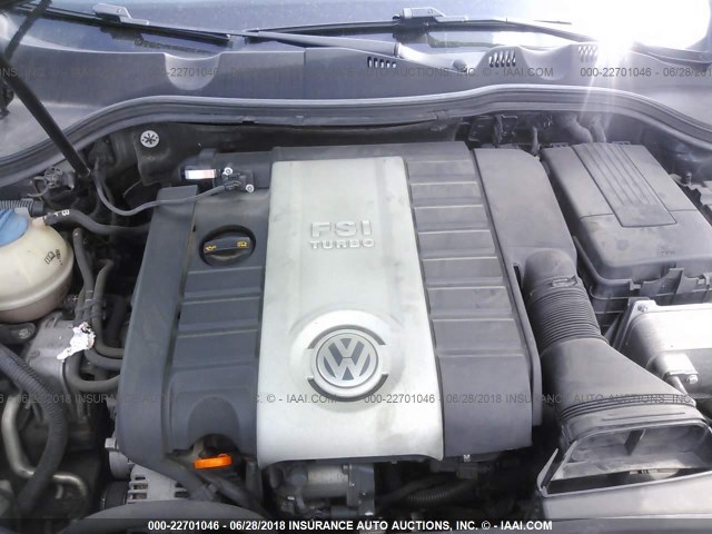 WVWJK73C57E155203 - 2007 VOLKSWAGEN PASSAT BLACK photo 10