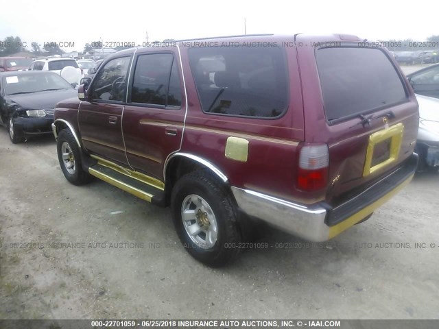 JT3HN86R9V0078930 - 1997 TOYOTA 4RUNNER SR5 MAROON photo 3