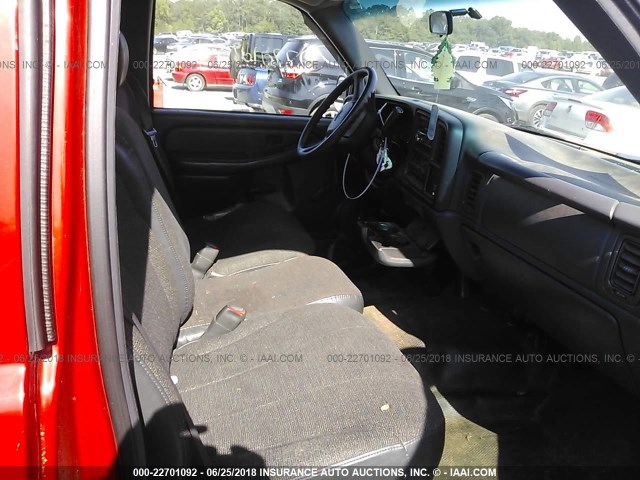 1GCEC14W4XZ176363 - 1999 CHEVROLET SILVERADO C1500 RED photo 5