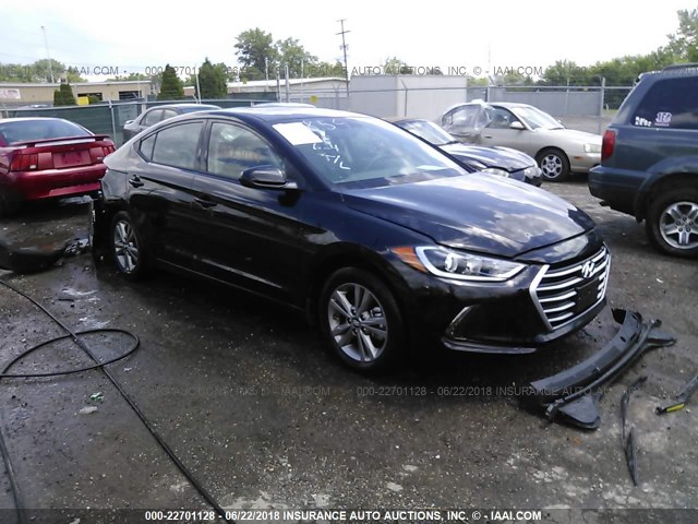 5NPD84LF5JH322820 - 2018 HYUNDAI ELANTRA SEL/VALUE/LIMITED BLACK photo 1