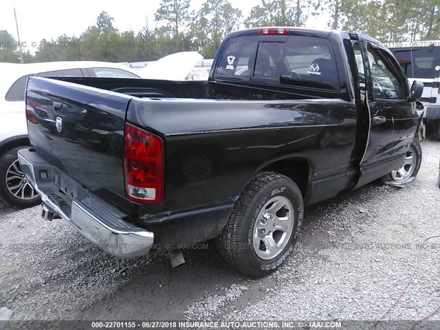 1D7HA16K45J567155 - 2005 DODGE RAM 1500 ST BLACK photo 4