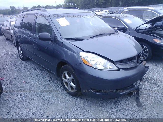 5TDZK23C68S127072 - 2008 TOYOTA SIENNA CE/LE BLUE photo 1