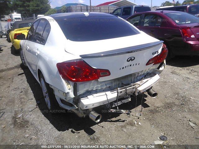 JN1CV6AP6DM710289 - 2013 INFINITI G37 JOURNEY/SPORT WHITE photo 6