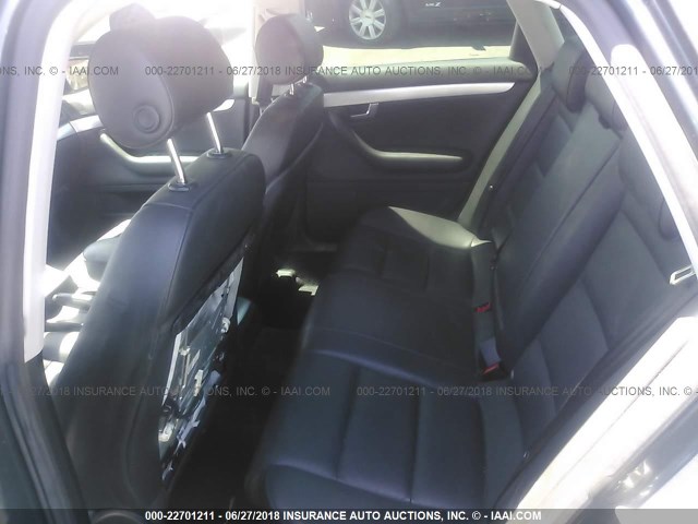 WAUAF78E37A189319 - 2007 AUDI A4 2/TURBO GRAY photo 8