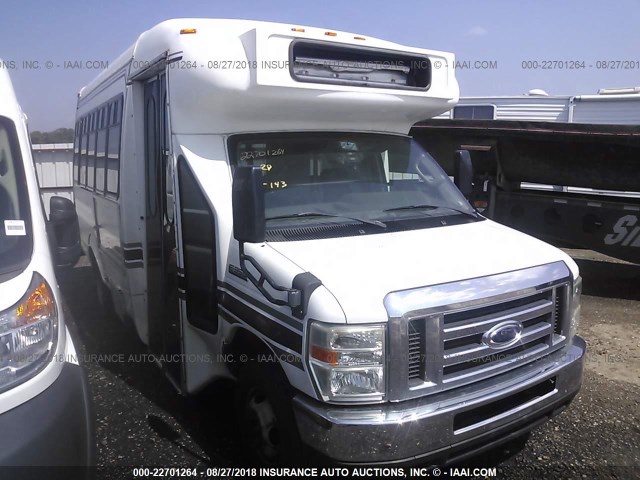 1FDEE35P59DA18929 - 2009 FORD E350 WHITE photo 1