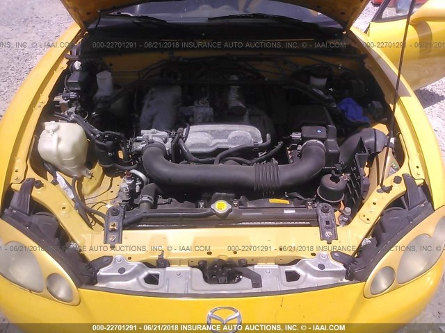 JM1NB353320225634 - 2002 MAZDA MX-5 MIATA LS YELLOW photo 10