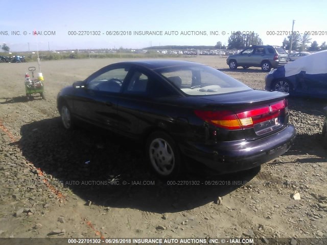 1G8ZR1277XZ329887 - 1999 SATURN SC2 BLACK photo 3