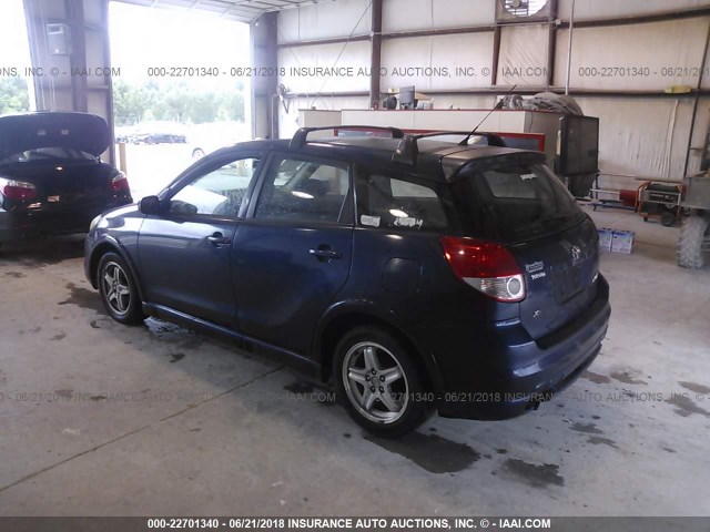 2T1KR32E23C120899 - 2003 TOYOTA COROLLA MATRIX XR BLUE photo 3