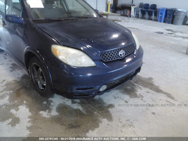 2T1KR32E23C120899 - 2003 TOYOTA COROLLA MATRIX XR BLUE photo 6