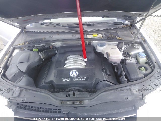 WVWRH63B42P286719 - 2002 VOLKSWAGEN PASSAT GLX 银色 照片 10