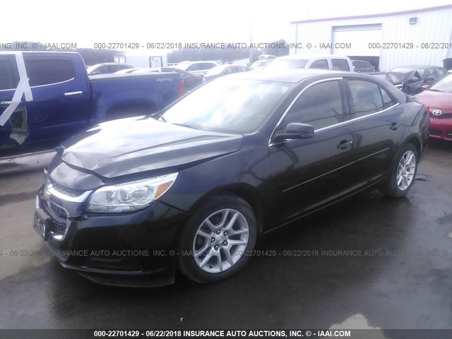 1G11C5SL5FF166898 - 2015 CHEVROLET MALIBU 1LT BLACK photo 2