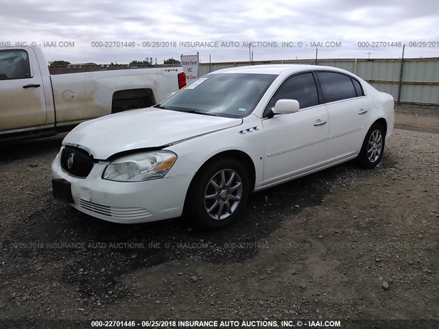 1G4HD57247U155127 - 2007 BUICK LUCERNE CXL WHITE photo 2