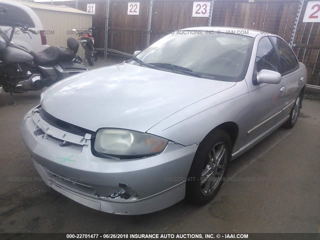 1G1JH52F237232504 - 2003 CHEVROLET CAVALIER LS SPORT SILVER photo 2