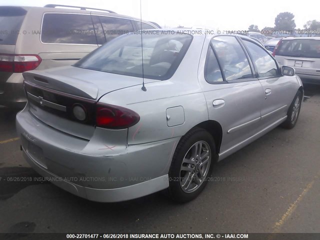 1G1JH52F237232504 - 2003 CHEVROLET CAVALIER LS SPORT SILVER photo 4