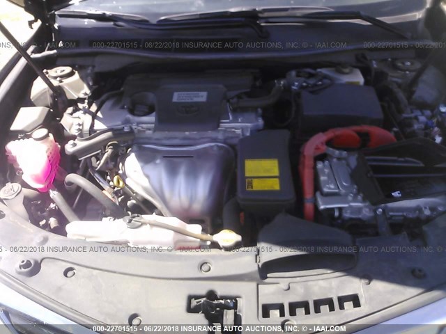 4T1BD1FK6CU054195 - 2012 TOYOTA CAMRY HYBRID/LE/XLE 蓝色 照片 10