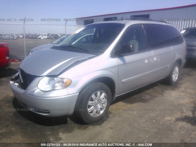 2A4GP54L87R182990 - 2007 CHRYSLER TOWN & COUNTRY TOURING SILVER photo 2
