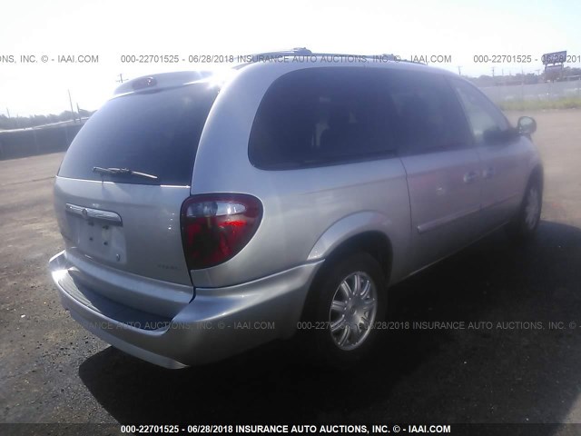 2A4GP54L87R182990 - 2007 CHRYSLER TOWN & COUNTRY TOURING SILVER photo 4
