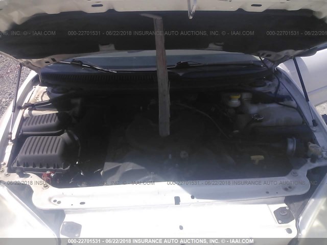 2B3HD46R64H663757 - 2004 DODGE INTREPID SE WHITE photo 10