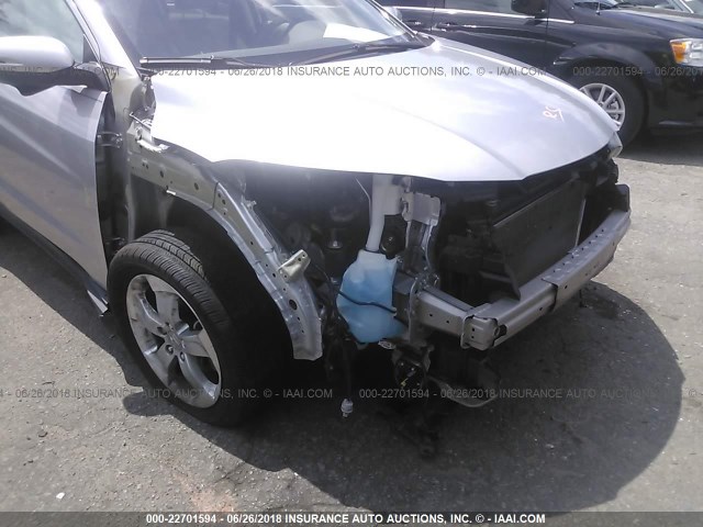 3CZRU5H55GM744042 - 2016 HONDA HR-V EX SILVER photo 6