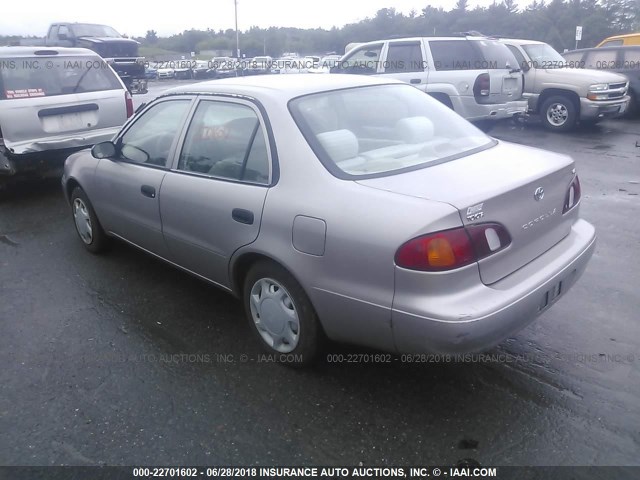 1NXBR12E0XZ199286 - 1999 TOYOTA COROLLA VE/CE/LE 棕色 照片 3