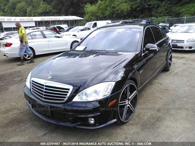 WDDNG77X59A257617 - 2009 MERCEDES-BENZ S 63 AMG BLACK photo 2