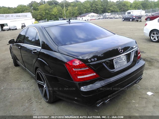 WDDNG77X59A257617 - 2009 MERCEDES-BENZ S 63 AMG BLACK photo 3