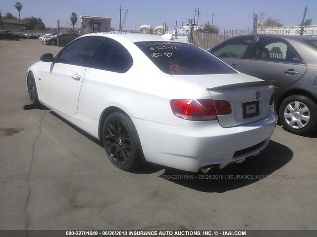 WBAWV13528P119967 - 2008 BMW 328 I SULEV WHITE photo 3