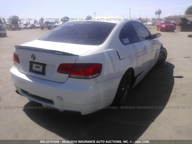 WBAWV13528P119967 - 2008 BMW 328 I SULEV WHITE photo 4