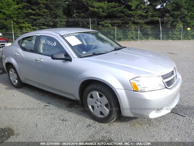 1B3CC4FB8AN150819 - 2010 DODGE AVENGER SXT SILVER photo 1