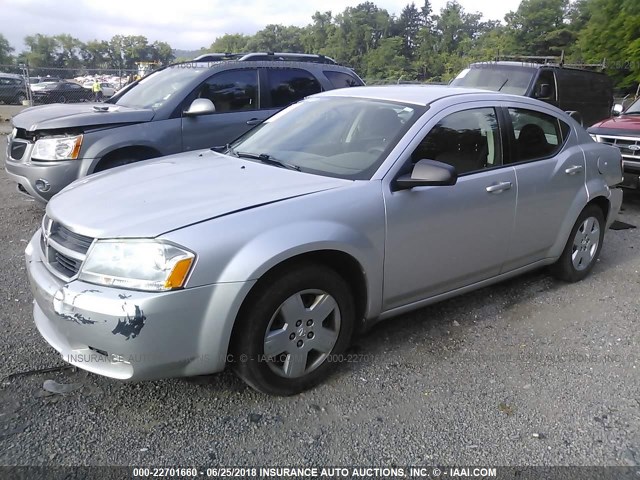 1B3CC4FB8AN150819 - 2010 DODGE AVENGER SXT SILVER photo 2