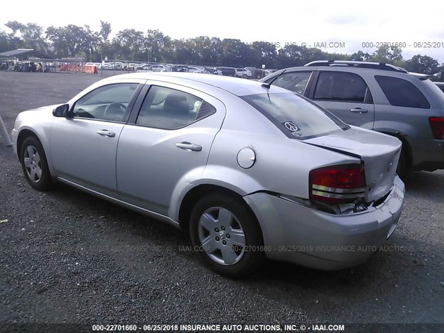 1B3CC4FB8AN150819 - 2010 DODGE AVENGER SXT SILVER photo 3