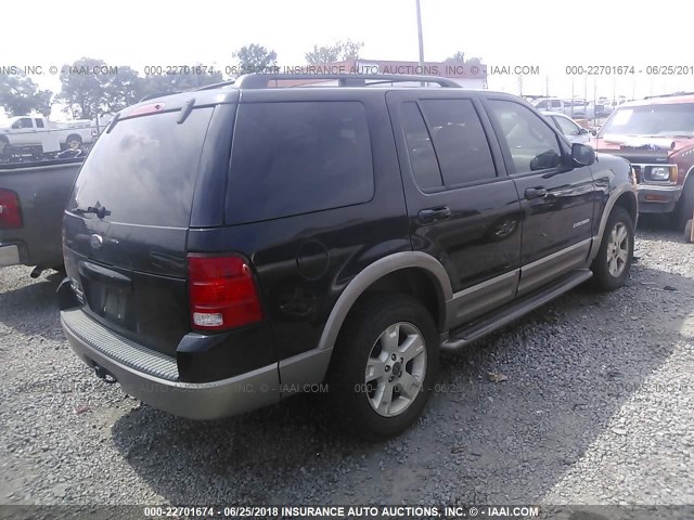 1FMZU64K24UA16303 - 2004 FORD EXPLORER EDDIE BAUER BLACK photo 4