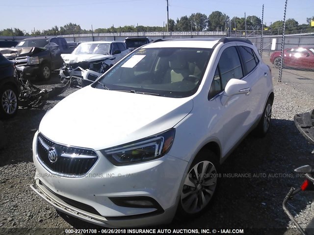 KL4CJCSB5HB006767 - 2017 BUICK ENCORE ESSENCE WHITE photo 2