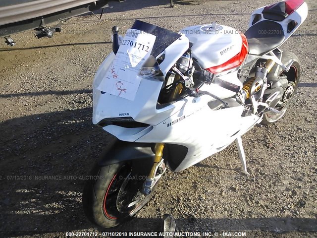 ZDM14BPW0DB011822 - 2013 DUCATI SUPERBIKE 1199 PANIGALE/S WHITE photo 2