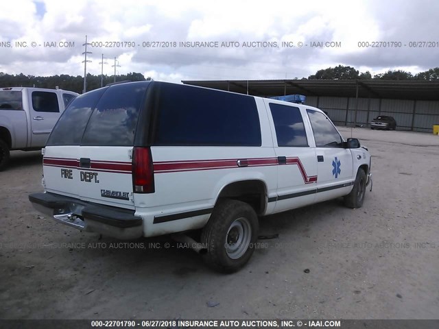 3GNEC16R5VG188789 - 1997 CHEVROLET SUBURBAN C1500 WHITE photo 4