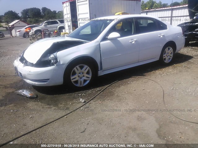 2G1WB5E3XF1155147 - 2015 CHEVROLET IMPALA LIMITED LT WHITE photo 2