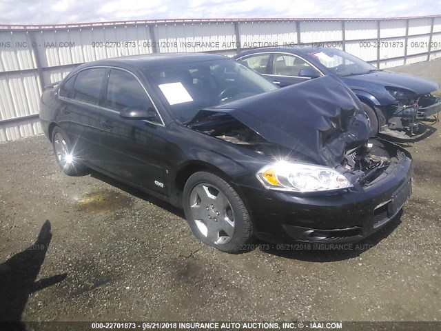 2G1WD58C789208803 - 2008 CHEVROLET IMPALA SUPER SPORT BLACK photo 1