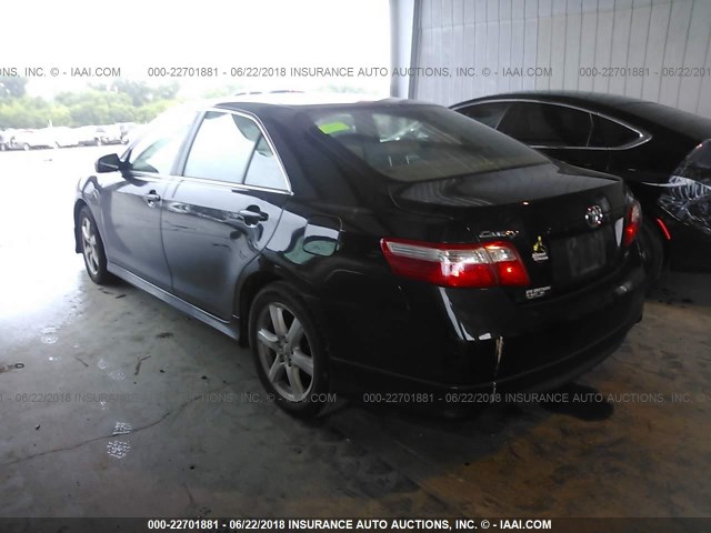 4T1BE46K29U843581 - 2009 TOYOTA CAMRY SE/LE/XLE BLACK photo 3