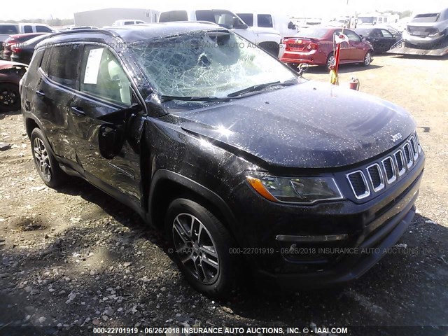 3C4NJDBB0HT660479 - 2017 JEEP COMPASS LATITUDE შავი ფოტო 1